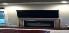 Custom fireplace mantle