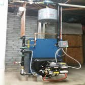 oil fired boiler with 4 zones
