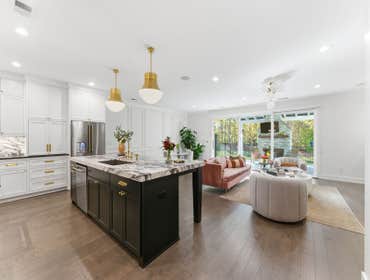 Kitchen A modern kitchen remodel with fun elements.