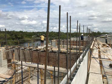 Tie Beams, Columns and Edge Pour Preparation