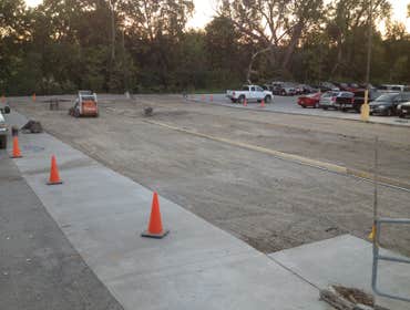 Prep work for new concrete