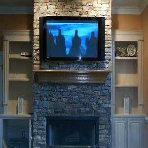 Stacked stone installation