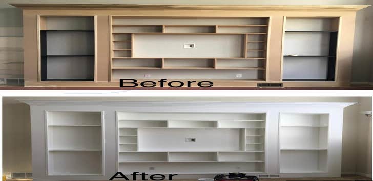 CUSTOM BUILT-IN ENTERTAINMENT CENTER