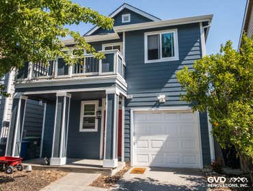 James Hardie Lap Siding Recent James Hardie install in Petaluma, CA. Great color choice in Evening Blue and Arctic White Trim!