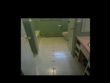 Bathroom Before and After Tile Floor
