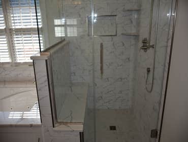 Luxury Bathroom Remodeling Luxury Bathroom Remodeling with Frameless glass shower enclosure