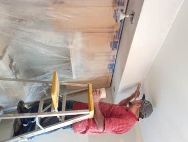New Doors,Tile Floor, New Soffit and Paint New tile, New Doors, Painting