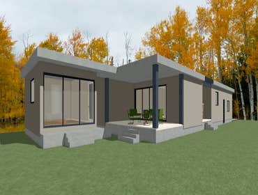A One-Storey Flat Roof House with Modern Feel