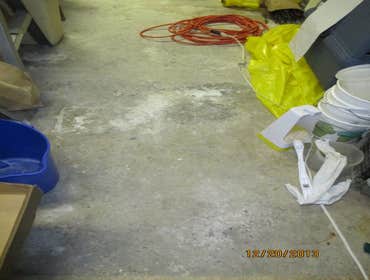basement floor before pic