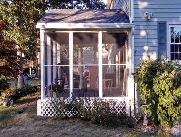 Three season room Screened in three season porch