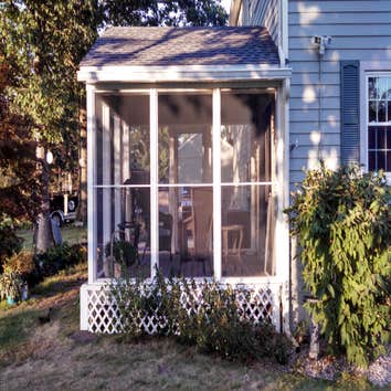 Three season room Screened in three season porch