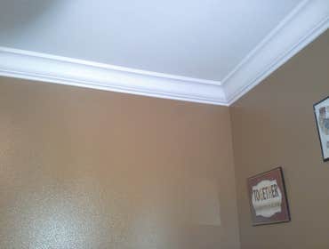 Crown molding, painting, and flooring Installed crown molding in guest room. Installed laminate flooring in guest room. Painted the guest room.