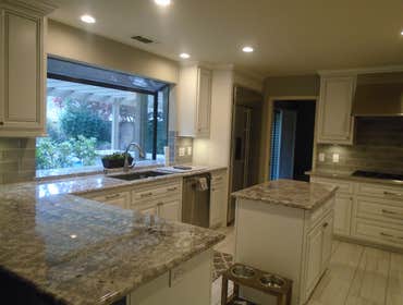 Gold River, Ca Complete kitchen renovation and master bath renovation. Creation of media room and slight improvements to various rooms within this sing