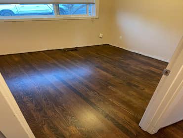 Photos by Woodcraft Flooring LLC #1 Refinish, Stain & Finish with 3 Coats of Waterbase Finish.