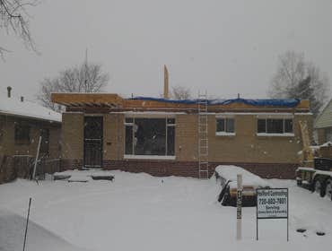 Hallford Contracting Project These photos are of a recent 1100 sq ft porch .
A new roof lament.
Bay window install.