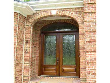 CUSTOM BEVELED GLASS ENTRYWAY