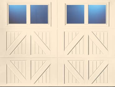 Presley Door Company Carriage Doors, Steel and overlay insulated