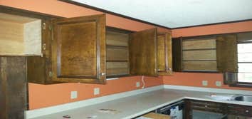 before new cabinets