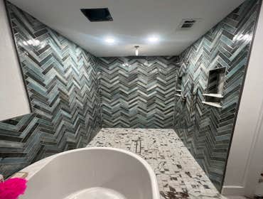 Photos by Blankenberg Flooring & More LLC #7 Customer had damage from a hurricane! We had to remodel the entire home, this part here is just the master
