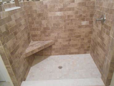 tile shower