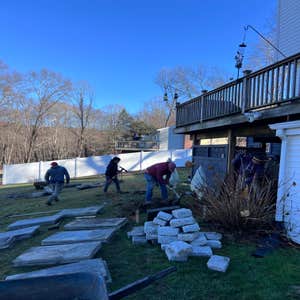 Photos by Green Acre & Home Services LLC #1 Project not complete, we did this but she’ll be adding flower beds in the spring of 2025.