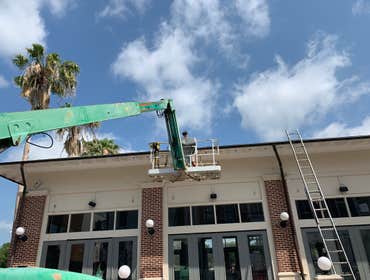 Photos by Florida Building Pros Inc #1 Commercial reroof project for a great local restaurant / property management company