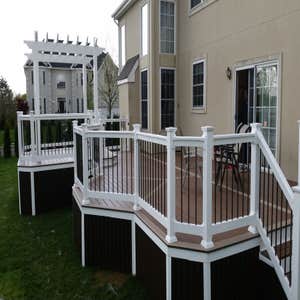 Picture perfect picture frame deck We designed this deck with a picture frame design and we went all out with multiple forms of deck lighting.