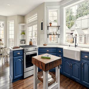 Classic Blue and White Kitchen