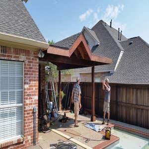 New Cedar Patio Cover and Roof