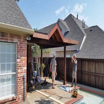 New Cedar Patio Cover and Roof