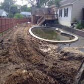 Outdoor pool installation