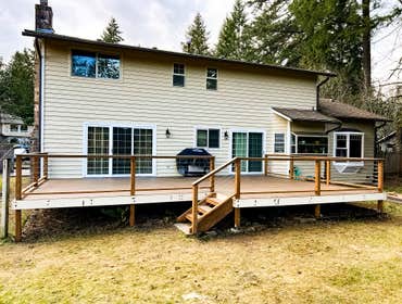 Sammamish Deck Remodel Here is a deck rebuild we just completed! The old decking and most of the framing had rotted and was falling apart. So we refram