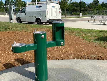 Commercial Water Fountain install