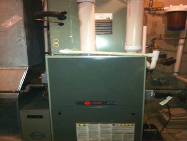 Trane furnace installed