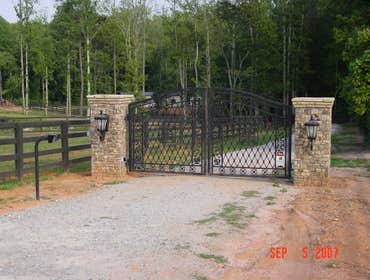 Residential Gates, Subdivision Entry gates, roadwork, stonework etc. Commercial gates These are a set of gates a client ordered for their property. The
