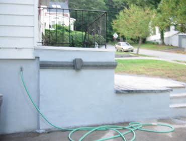 W.orange exterior remodeling This is a beautiful, front end. whit rebuil steep, new tiles, bottom wall stucco, paver around front steep and more...