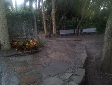 stone patio
