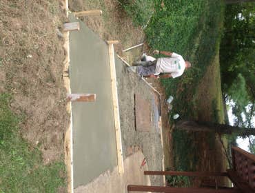Concrete patio