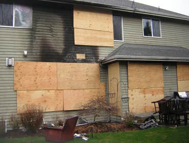 Damage to Back of Home