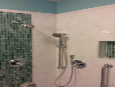 Shower with handheld