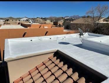 Spray foam roof