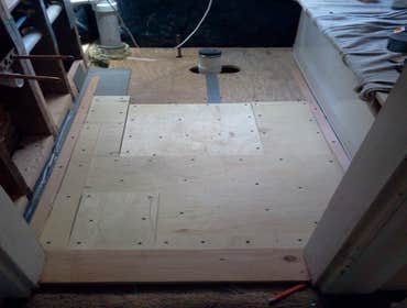 Leveling of the floor.