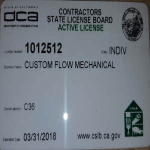 Photos from Custom Flow Mechanical