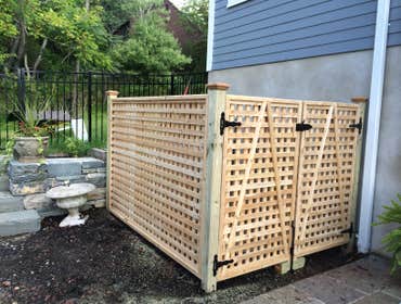 Lattice Pool Equip. Enclosure