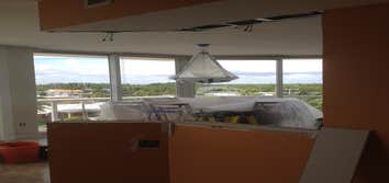 Opening for Bar separating Kitchen & Living Room