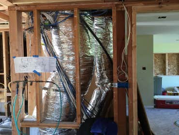 Hollywood Hills Installed two 4 ton 16 SEER Lennox split systems with brand new ducting.