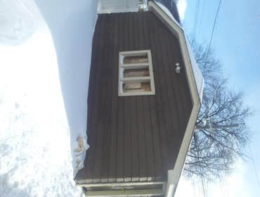 Old Siding on garage