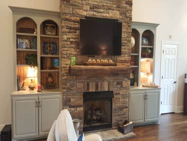 Large remodel project at a home in the Concord Hunt subdivision
