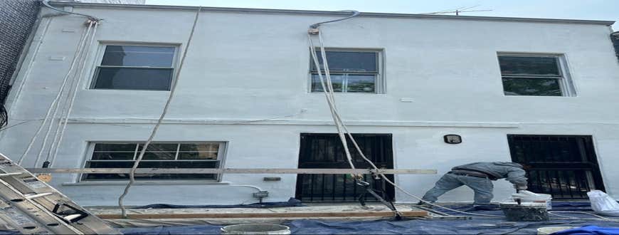 Photos by Quick Contracting LLC #1 At this work site Quick Contracting performed brick pointing and lintel change .