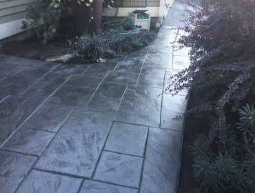 Stamped Walkway
